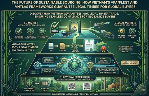The Future of Sustainable Sourcing: How Vietnam’s VPA/FLEGT and VNTLAS Frameworks Guarantee Legal Timber for Global Buyers